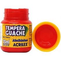 Tinta Guache Acrilex 15 Ml Vermelho Fogo Ref. 507
