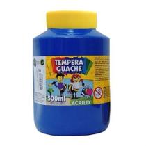 Tinta Guache Acrilex 500 ml Azul Turquesa Ref. 501