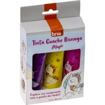 Tinta Guache Bisnaga Magic 3 Cores 60ML Caixa