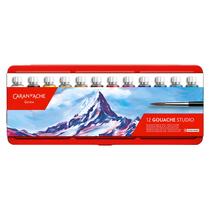 Tinta Guache Caran D'ache Studio com 12 Cores Tubo