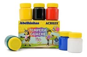 Tinta Guache Com 6 Cores - 15 Ml