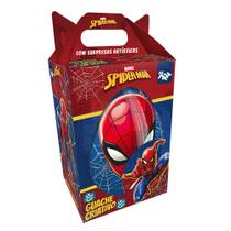 Tinta Guache Criativo Homem Aranha C/ Alça Adesivo Pincel