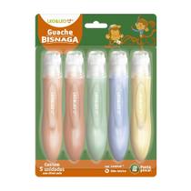Tinta Guache em Bisnagas Bastões Colorida 6 Cores Lavável