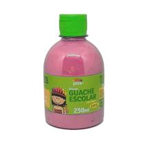 Tinta Guache Escolar Pet 250ml Com Aplicador Piratininga Rosa Tinta Guache Escolar Pet 250ml Com Aplicador Piratininga Rosa