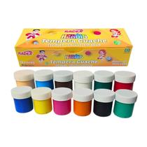 Tinta Guache Escolar Radex com 12 Cores 15 ml