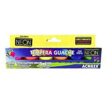 Tinta Guache Neon Acrilex 15 Ml 6 Cores