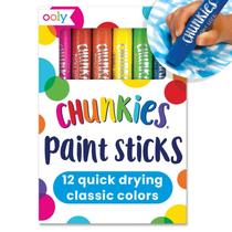 Tinta Guache Ooly Chunkies - 12 Cores, Sem Bagunça, para Crianças
