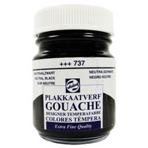 Tinta Guache Para Caligrafia Talens 50ml 737 Neutral Black