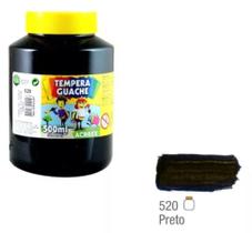 Tinta guache Preto 500 ml Acrilex