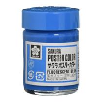 Tinta Guache Sakura Poster Color Profissional 30 ml Azul Fluor 336