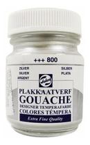 Tinta Guache Talens Prata Para Caligrafia 50ml 800