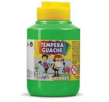 Tinta guache verde folha 250ml - acrilex