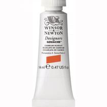 Tinta Guache Winsor Designers 14ml S4 106 Cadmium Scarlet