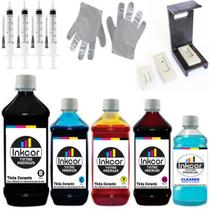 Tinta Inkcor para Recarga de Cartuchos Compativel com Impressora HP Cartucho 664XL Preto e Color