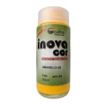 Tinta Inovacor 90ml para Couro e Sintético Amarelo-08. Tinta Inovacor 90ml para Couro e Sintético Amarelo-08.