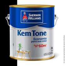 Tinta Kemtone Galao 3,6 Litros PRETO FOSCO - SHERWIN WILLIAMS