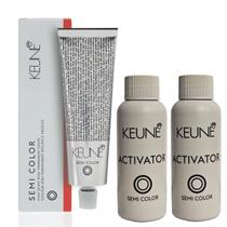 Tinta Keune Semi Color 0/56 Mix Mogno Vermelho + 2 Activator
