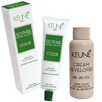 Tinta Keune So Pure 5.11 Cast Cl Ci Int + Ox Cream Dev 6% 20