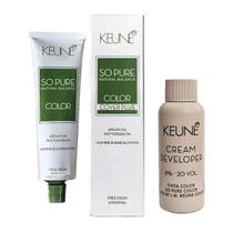 Tinta Keune So Pure 6.00 Louro Escuro Cover Plus + Dev 20vol