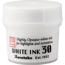 Tinta Kuretake ZIG Cartoonist branca 30 ml para pincel de imersão Tinta Kuretake ZIG Cartoonist branca 30 ml para pincel de imersão