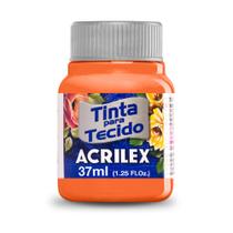 Tinta laranja acrilex para tecido