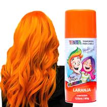 Tinta Laranja Temporária Infantil Adulto Festa Cabelo Maluco Tinta Laranja Temporária Infantil Adulto Festa Cabelo Maluco