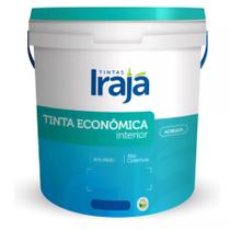 Tinta Latéx Acrílica Branco Neve Fosco 3,6 Litros Irajá - Econômica Áreas Internas