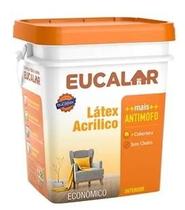 Tinta Látex Acrílico Branco Fosco 18L - EUCALAR