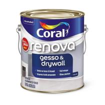 Tinta Látex Direto No Gesso Branco Neve 3,6L Coral