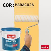 Tinta Látex Econômica Branco Neve aveludado 3,6L Diatex Pinta Mais Iquine