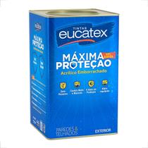 Tinta latex eucatex maxima protecao fosco 18l branco emborrachado