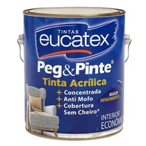 Tinta Latex Eucatex Peg & Pinte Acrílico 3,6L Branco Gelo Tinta Latex Eucatex Peg & Pinte Acrílico 3,6L Branco Gelo