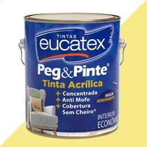 Tinta latex eucatex peg pinte acrilico amarelo canario 3600ml Tinta latex eucatex peg pinte acrilico amarelo canario 3600ml