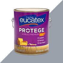 Tinta latex eucatex protege acrilico premium fosco cinza prata 3600ml - EUCATEX TINTAS