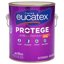 Tinta latex eucatex protege acrilico premium semi brilho branco 3600ml