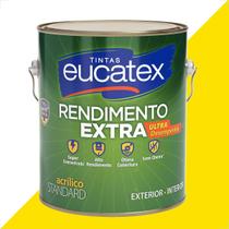 Tinta latex eucatex rendimento extra amarelo frevo 3600ml