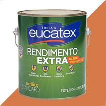 Tinta latex eucatex rendimento extra pave de chocolate 3600ml Tinta latex eucatex rendimento extra pave de chocolate 3600ml