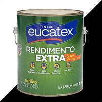 Tinta latex eucatex rendimento extra preto 3600ml