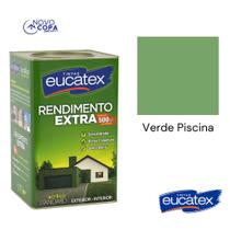 Tinta Latex Eucatex Rendimento Extra Verde Piscina 18L