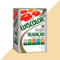 Tinta latex lukscolor tradicao acrilico fosco 18l amarelo vanilla Tinta latex lukscolor tradicao acrilico fosco 18l amarelo vanilla