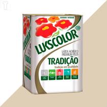 Tinta latex lukscolor tradicao acrilico fosco 18l areia