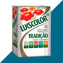 Tinta latex lukscolor tradicao acrilico fosco 18l azul Tinta latex lukscolor tradicao acrilico fosco 18l azul