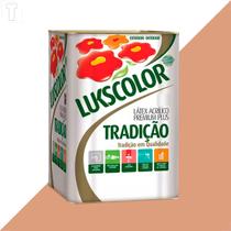 Tinta latex lukscolor tradicao acrilico fosco 18l flamingo