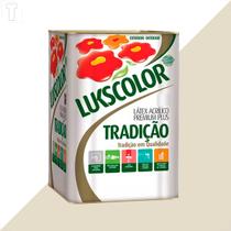 Tinta latex lukscolor tradicao acrilico fosco 18l palha Tinta latex lukscolor tradicao acrilico fosco 18l palha