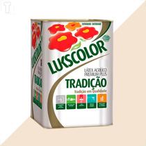 Tinta latex lukscolor tradicao acrilico fosco 18l perola