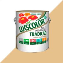 Tinta latex lukscolor tradicao acrilico fosco 3600ml amarelo cromo