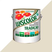 Tinta latex lukscolor tradicao acrilico fosco 3600ml palha