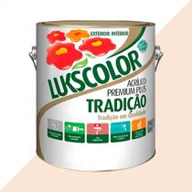 Tinta latex lukscolor tradicao acrilico fosco 3600ml perola