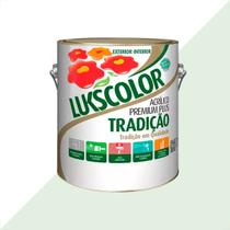 Tinta latex lukscolor tradicao acrilico fosco 3600ml verde agua