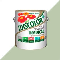 Tinta latex lukscolor tradicao acrilico fosco 3600ml verde primavera